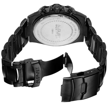 August Steiner Black Dial Men's Watch AS8161BK