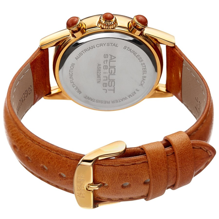 August Steiner Brown Dial Ladies Watch AS8236TN