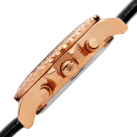 August Steiner Diamond Black Dial Ladies Watch AS8267BK