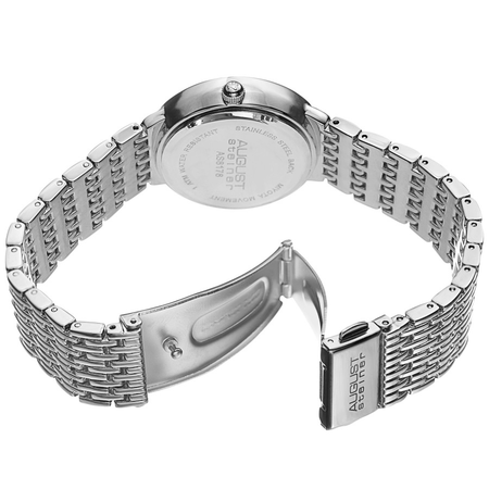 August Steiner Diamond Silver-tone Dial Ladies Watch AS8178SS