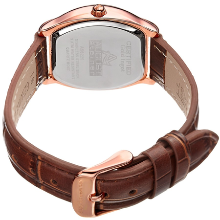 August Steiner Silver-tone Dial Ladies Watch AS8225RGBR