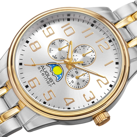 August Steiner Silver-tone Dial Men's Watch AS8174TTG