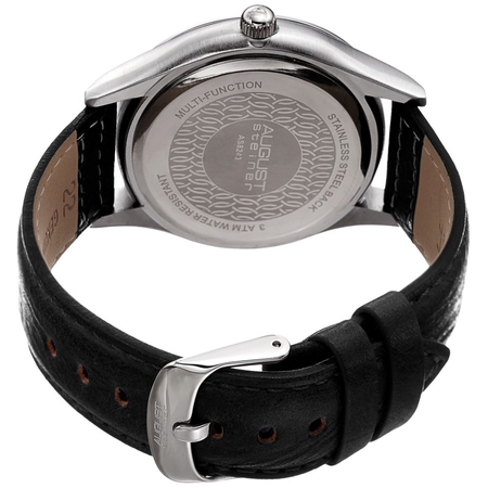 August Steiner Silver-tone Dial Men's Watch AS8243SSBK