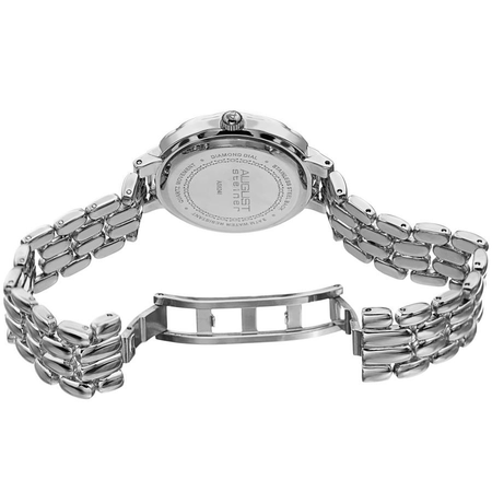 August Steiner White Dial Ladies Watch AS8248SS