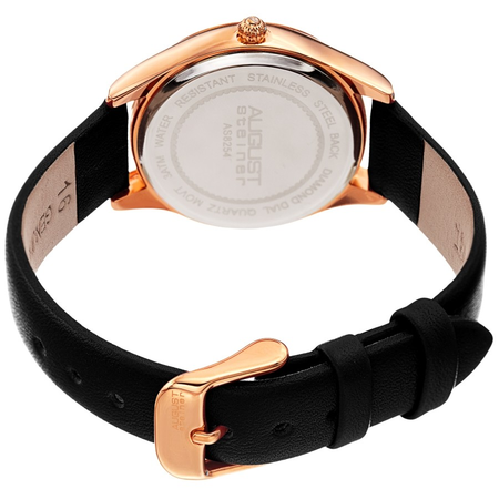 August Steiner White Dial Ladies Watch AS8254BK