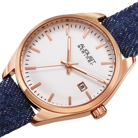 August Steiner White Dial Ladies Watch AS8266RG