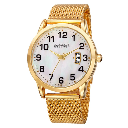 August Steiner White Dial Men's Watch AS8195YG