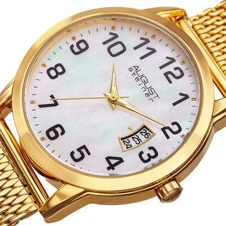 August Steiner White Dial Men's Watch AS8195YG