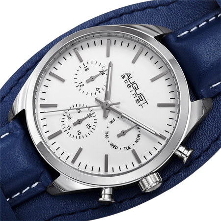 August Steiner White Dial Men's Watch AS8270BU