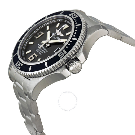 Breitling Superocean 44 Black Dial Stainless Steel Automatic Men's Watch A1739102-BA77SS A1739102-BA77-162A