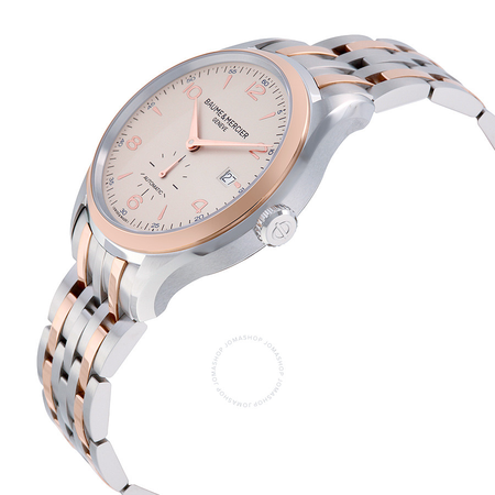 Baume et Mercier Baume and Mercier Clifton Automatic Silver Dial Two-tone Men's Watch 10140 A10140