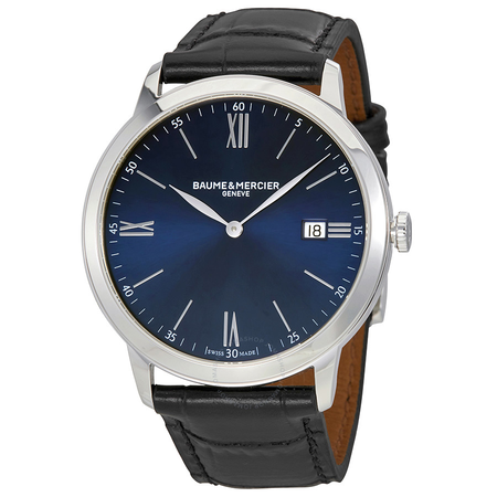 Baume et Mercier Classima Blue Dial 40mm Men's Watch MOA10324