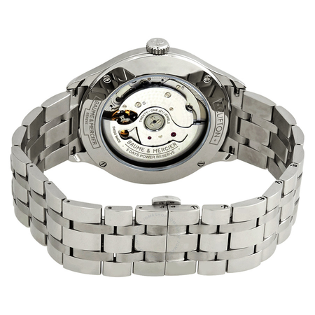 Baume et Mercier Clifton Baumatic Automatic White Dial Men's Watch 10400