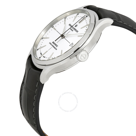 Baume et Mercier Clifton Baumatic 5 Day Chronometer Automatic White Dial Men's Watch 10436