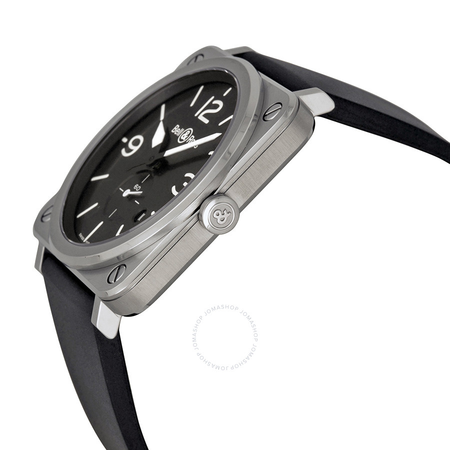 Bell and Ross Aviation Black Dial Men's Watch BLR BRS-BLC-ST