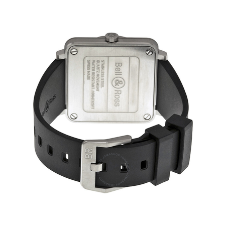 Bell and Ross Aviation Black Dial Men's Watch BLR BRS-BLC-ST
