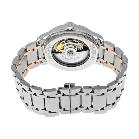 Baume et Mercier Classima Silver Opaline Dial Stainless Steel and 18kt Rose Gold  Men's Watch 10217 A10217