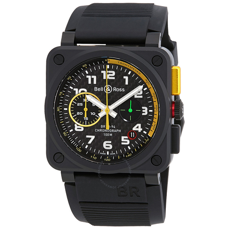 Bell and Ross Aviation Black Carbon Fiber Dial Men's Limited Edition Watch BR0394-RS17