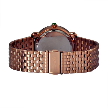 Bertha Didi Peacock Mother of Pearl Rose Gold-tone Ladies Watch GIOGFAE006