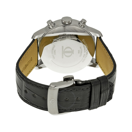 Baume et Mercier Baume and Mercier Classima Automatic Chronograph White Dial Black Leather Men's Watch 8591 MOA8591