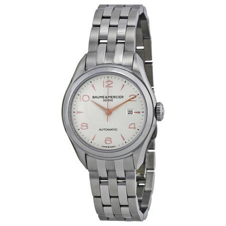 Baume et Mercier Baume and Mercier Clifton Automatic Silver Dial Ladies Watch 10150 A10150