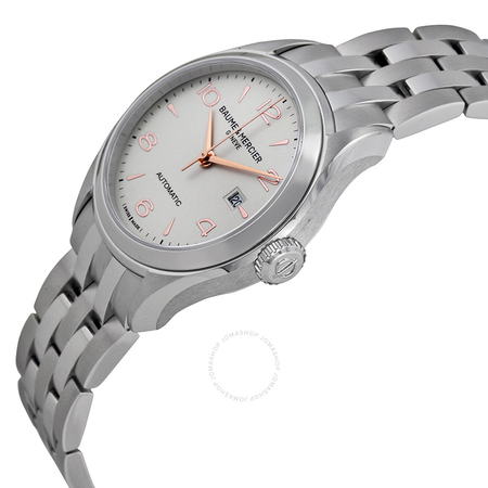 Baume et Mercier Baume and Mercier Clifton Automatic Silver Dial Ladies Watch 10150 A10150