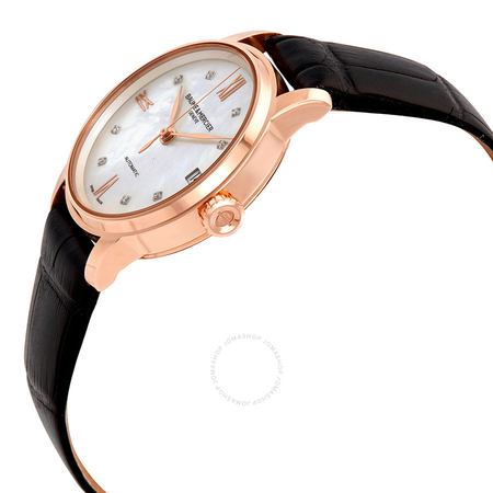 Baume et Mercier Classima Executives 18kt Rose Gold Automatic Diamond Ladies Watch MOA10286