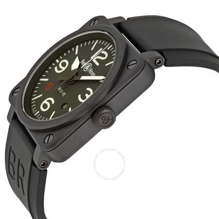 Bell and Ross Military Automatic Green Dial Men's Watch BR0392-TYPE-MIL