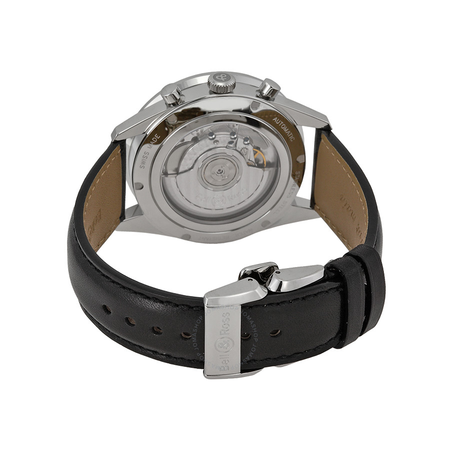 Bell and Ross Vintage Automatic Chronograph Black Dial Men's Watch BRG126-BL-BE/SCA