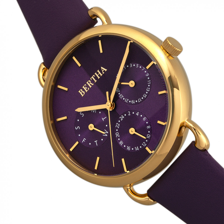 Bertha Gwen Purple Dial Ladies Watch BR8305