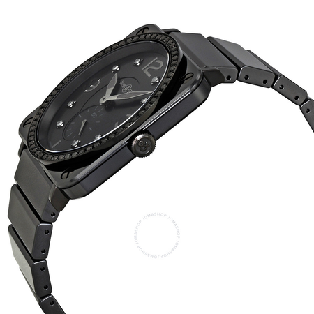 Bell and Ross Aviation Black Diamond Dial Ceramic Unisex Watch BRS-BLC-PH-LGD/SCE