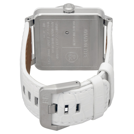 Bell and Ross White Ceramic Diamond Mother of Pearl Unisex Watch BR0392-WH-C-D-SCA BR0392-WH-C-D/SCA