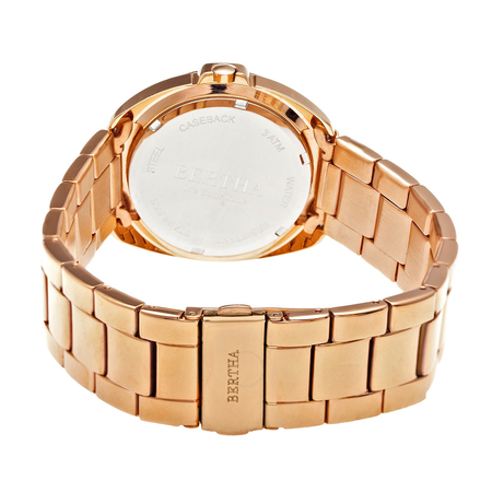 Bertha Amelia Crystal Silver Dial Ladies Watch BR6303