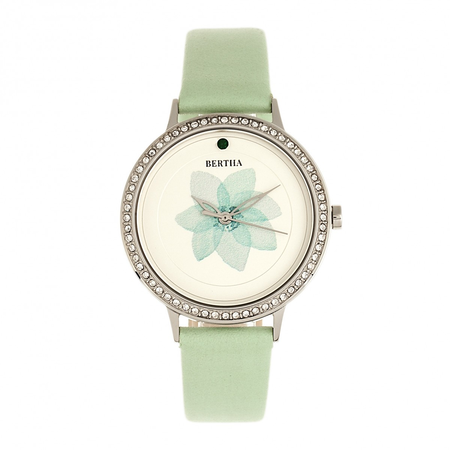 Bertha Delilah Quartz Crystal White Dial Ladies Watch BR8601