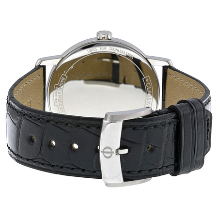 Baume et Mercier Baume and Mercier Classima Silver Dial Black Leather Ladies Watch 10148