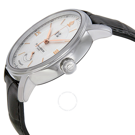 Baume et Mercier Baume and Mercier Classima Silver Dial Black Leather Men's Watch 10142