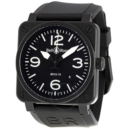 Bell and Ross Aviation Black Dial 42MM Automatic Men's Watch BR03-92-CB BR0392-BL-CA