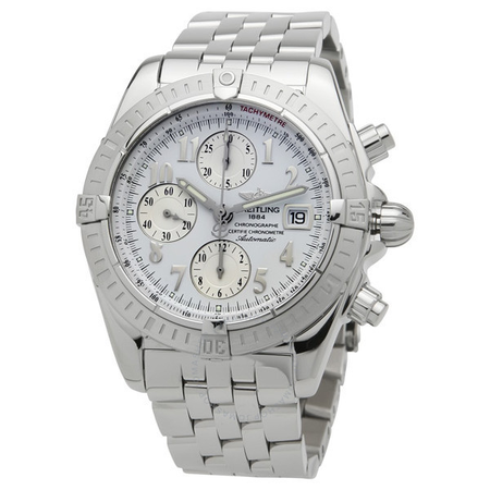 Breitling Windrider Chronomat Evolution Steel White Men's Watch A1335611-A570-357A