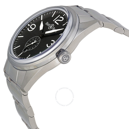 Bell and Ross Vintage Automatic Black Dial Stainless Steel Men's Watch BRV123-BL-ST-SST