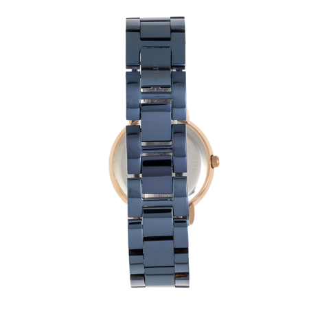 Bertha Bertha Dawn Quartz Crystal Blue Dial Ladies Watch BR9706 BR9706