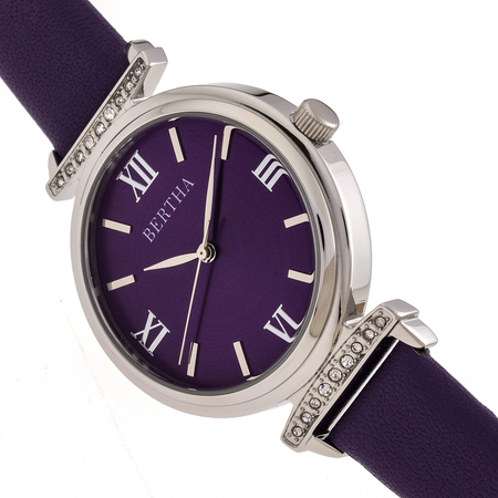 Bertha Bertha Jasmine Quartz Purple Dial Ladies Watch BR9602 BR9602