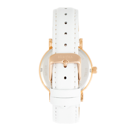 Bertha Bertha Lydia Quartz Crystal Silver Dial Ladies Watch BR9504 BR9504