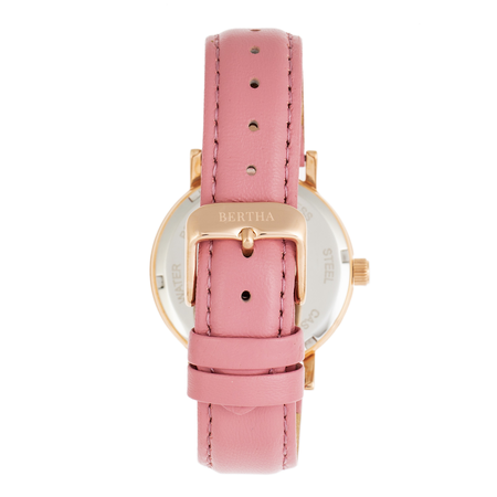 Bertha Bertha Lydia Quartz Crystal Silver Dial Ladies Watch BR9505 BR9505