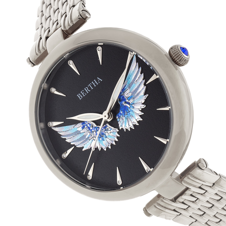 Bertha Bertha Micah Quartz Black Dial Ladies Watch BR9401 BR9401