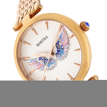 Bertha Bertha Micah Quartz White Dial Ladies Watch BR9403 BR9403