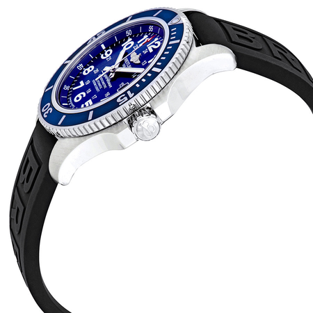 Breitling Superocean II 44 Blue Dial Black Rubber Men's Watch A17392D8/C910-152S-A20SS.1