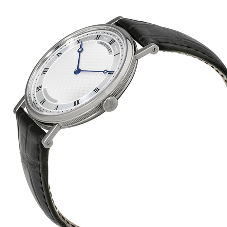 Breguet Classique Automatic Ultra Slim Silver Dial Leather Men's Watch 5157bb/11/9v6