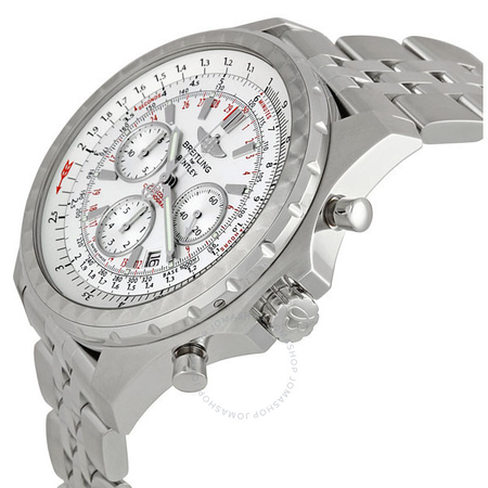 Breitling Bentley Motors T Silver Dial Men's Watch SS A2536313-G675