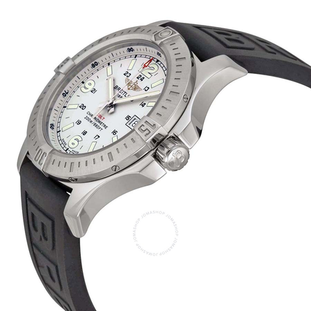 Breitling Colt Stratus Silver Dial Black Rubber Men's Watch A7438811-G792BKPD3 A7438811-G792-153S-A20D.2