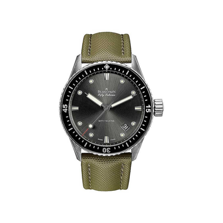 Blancpain Fifty Fathoms Bathyscaphe Meteor Grey Dial Automatic Men's Watch 5000-1110-K52A